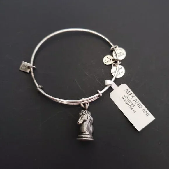 NWT ALEX AND ANI "THE KNIGHT" BRACELET Chess Horse 749 - Picture 3 of 5